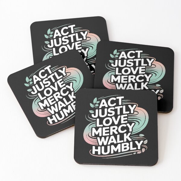 Item preview, Act Justly, Love Mercy, Walk Humbly - A perfect gift for believers, Christians, pastors, and anyone who lives by faith, justice, and humility. designed and sold by ZyziowskyArt.