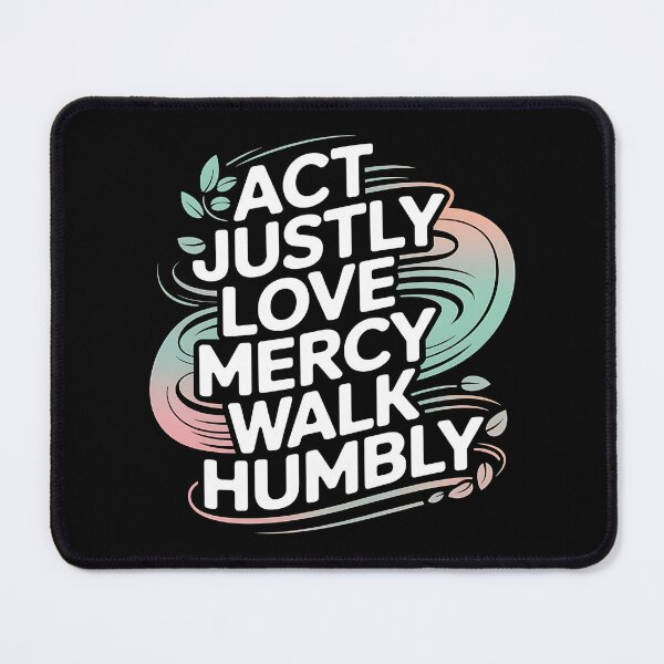 Item preview, Act Justly, Love Mercy, Walk Humbly - A perfect gift for believers, Christians, pastors, and anyone who lives by faith, justice, and humility. designed and sold by ZyziowskyArt.