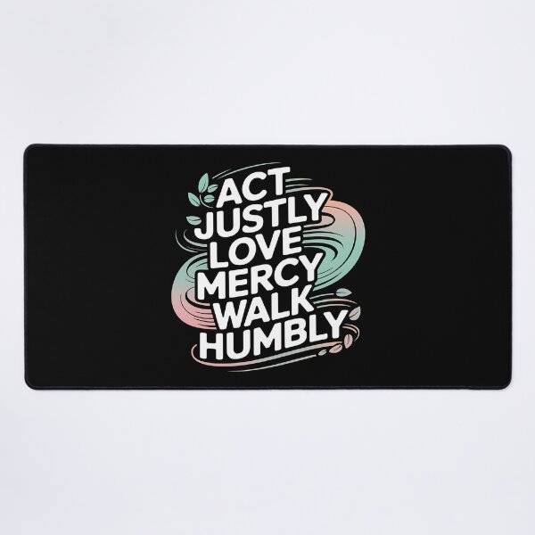 Item preview, Act Justly, Love Mercy, Walk Humbly - A perfect gift for believers, Christians, pastors, and anyone who lives by faith, justice, and humility. designed and sold by ZyziowskyArt.