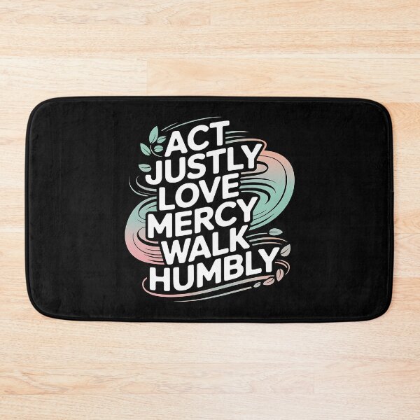 Item preview, Act Justly, Love Mercy, Walk Humbly - A perfect gift for believers, Christians, pastors, and anyone who lives by faith, justice, and humility. designed and sold by ZyziowskyArt.