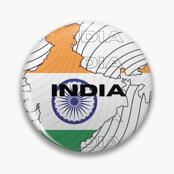 Item preview, Flag Map of India designed and sold by nyblydd.