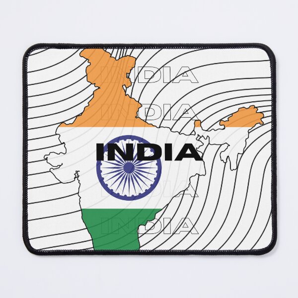 Item preview, Flag Map of India designed and sold by nyblydd.