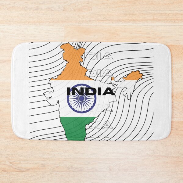 Item preview, Flag Map of India designed and sold by nyblydd.