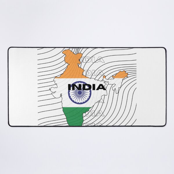Item preview, Flag Map of India designed and sold by nyblydd.