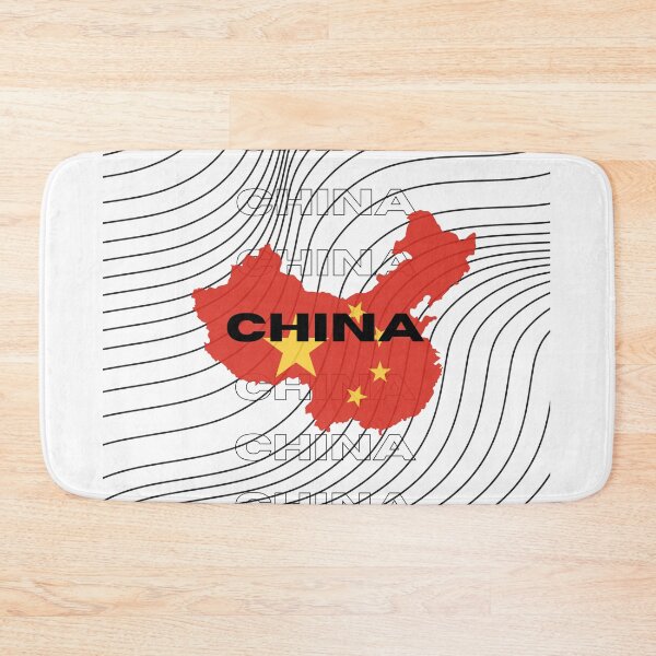 Item preview, Flag Map of China designed and sold by nyblydd.