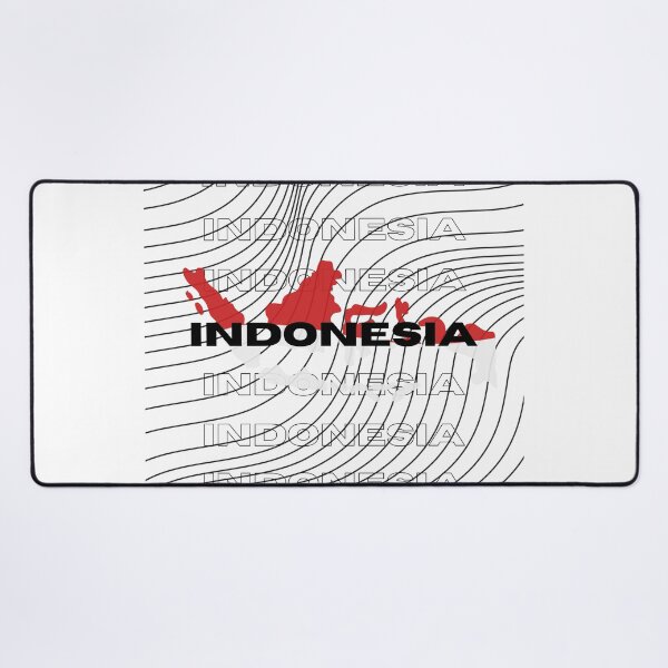 Item preview, Flag Map of Indonesia designed and sold by nyblydd.