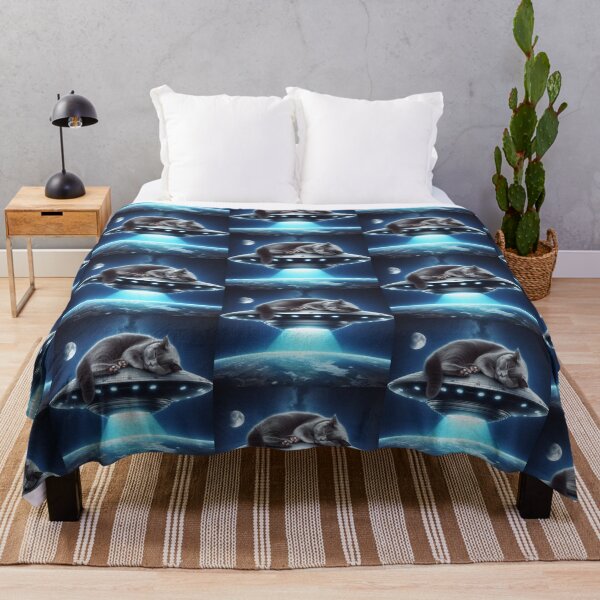 Item preview, Cat sleeping on a UFO designed and sold by Dogandesighn.