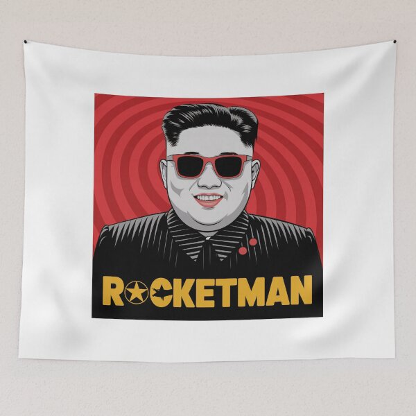 Item preview, Rocketman, Rocket, North Korea, supreme leader, funnyfits70, Humor, Funny, retro, vintage, funny quotes, animal humor, designed and sold by FunnyFits70.