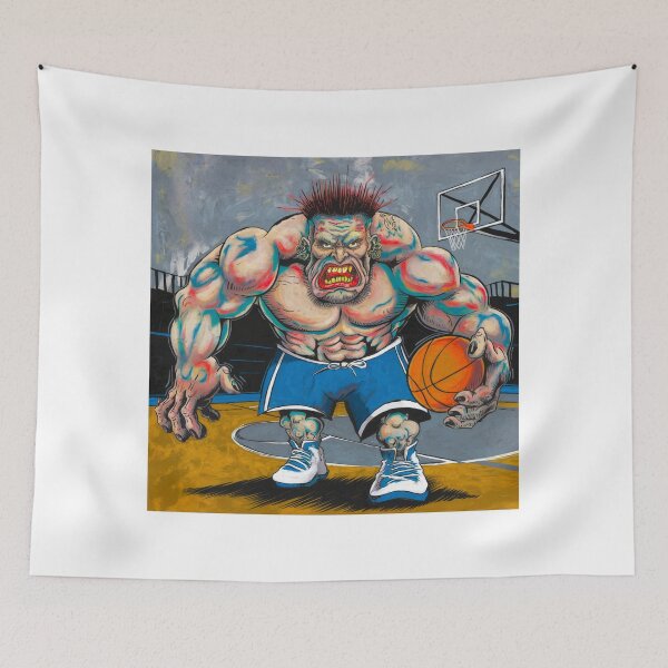 Item preview, Beast Unleashed, Basketball, monster, dunk, funnyfits70, Humor, Funny, retro, vintage designed and sold by FunnyFits70.