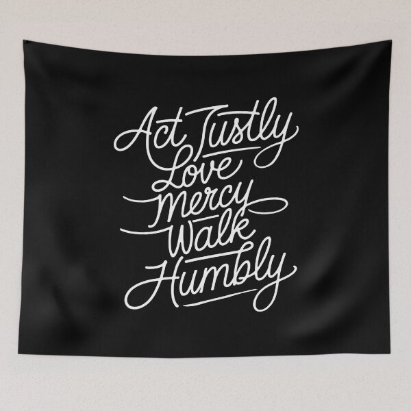 Item preview, Act Justly, Love Mercy, Walk Humbly - A perfect gift for believers, Christians, pastors, and anyone who lives by faith, justice, and humility. designed and sold by ZyziowskyArt.