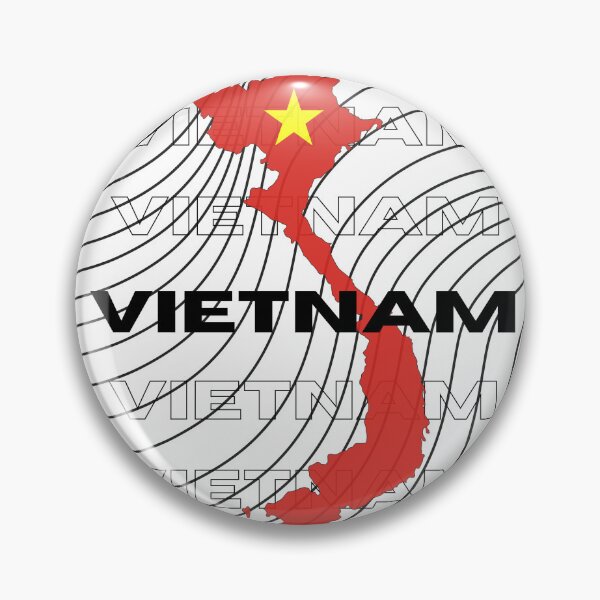 Item preview, Flag Map of Vietnam designed and sold by nyblydd.