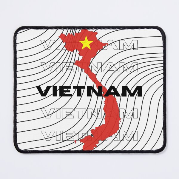 Item preview, Flag Map of Vietnam designed and sold by nyblydd.