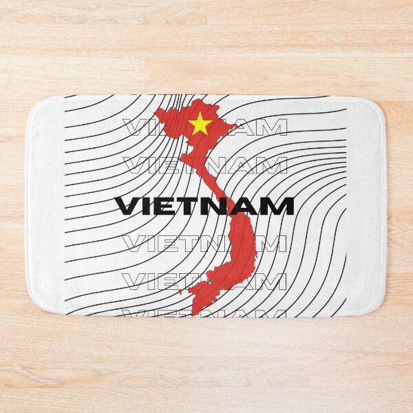 Item preview, Flag Map of Vietnam designed and sold by nyblydd.