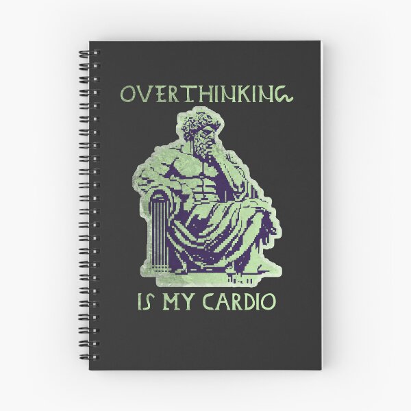 Item preview, Overthinking Is My Cardio In Green Hues designed and sold by SplashTastic.