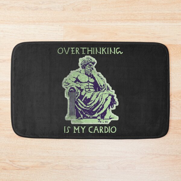 Item preview, Overthinking Is My Cardio In Green Hues designed and sold by SplashTastic.