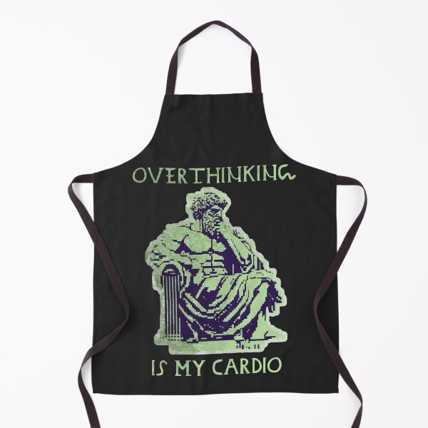 Item preview, Overthinking Is My Cardio In Green Hues designed and sold by SplashTastic.
