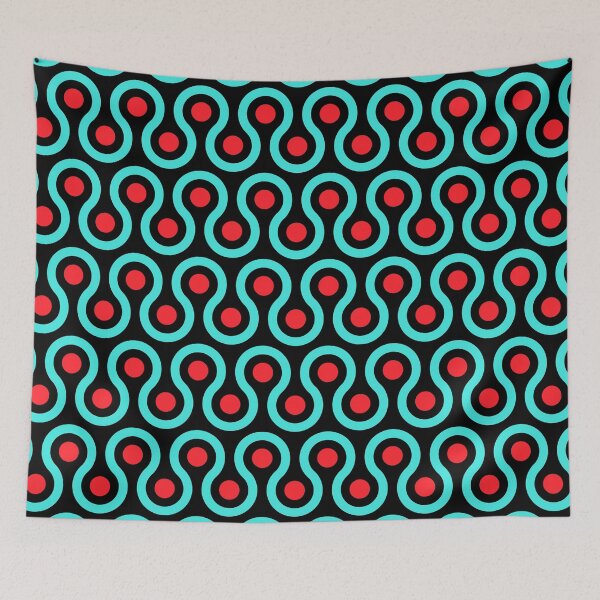 Item preview, Geometric Pattern: Looped Circles: Alina designed and sold by Red Wolf.