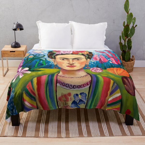 Item preview, Inspired By Frida Kahlo Self Portrait Time Flies  designed and sold by Tamas Das.