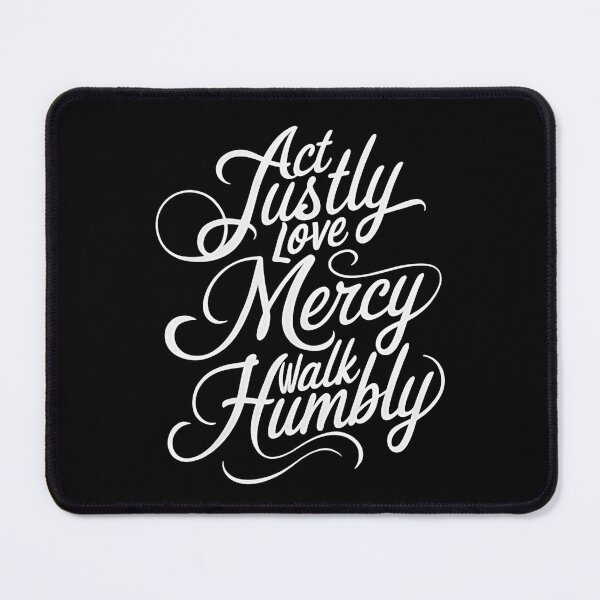 Item preview, Act Justly, Love Mercy, Walk Humbly - A perfect gift for believers, Christians, pastors, and anyone who lives by faith, justice, and humility. designed and sold by ZyziowskyArt.
