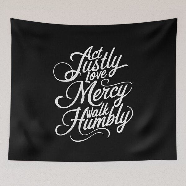 Item preview, Act Justly, Love Mercy, Walk Humbly - A perfect gift for believers, Christians, pastors, and anyone who lives by faith, justice, and humility. designed and sold by ZyziowskyArt.