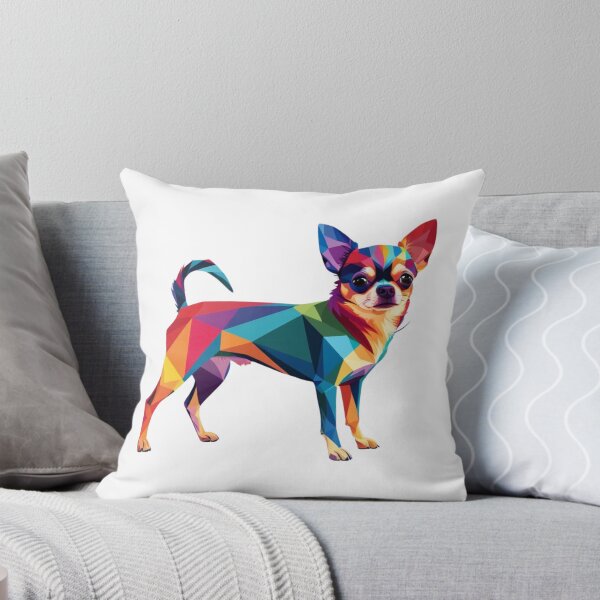 Aperçu de l'œuvre Chihuahua coloré au style géométrique | Art moderne créée et vendue par StormArte.