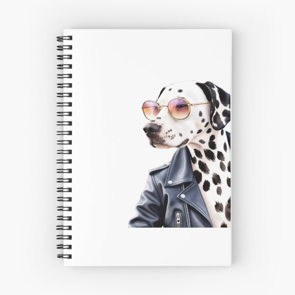 Item preview, Rebel Dalmatian in Leather Jacket | Rocker Style designed and sold by StormArte.