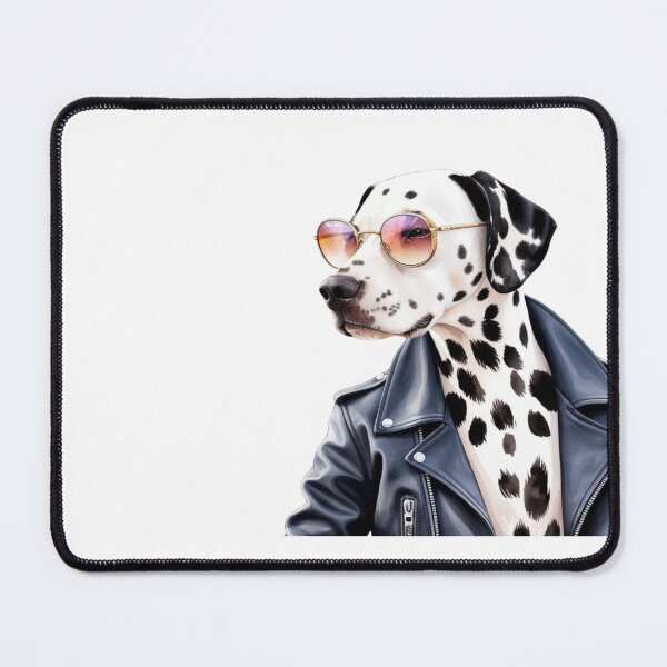 Item preview, Rebel Dalmatian in Leather Jacket | Rocker Style designed and sold by StormArte.