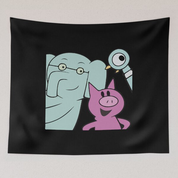 Item preview, The Best Of Photo Elephant And Piggie With Pigeon Retro Fan Art Design  designed and sold by EdgarCollier.