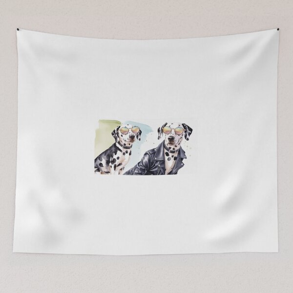 Item preview, Stylish Dalmatian Couple | Art Illustration designed and sold by StormArte.