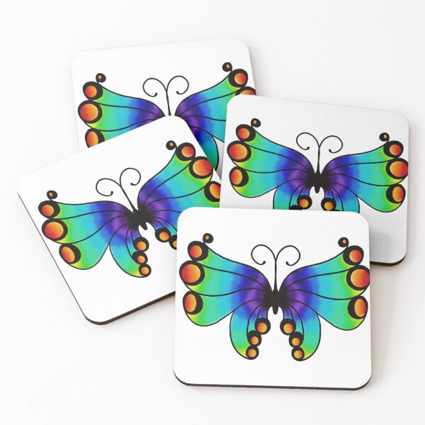 Item preview, rainbow butterfly designed and sold by Kalhanne.