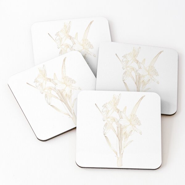 Item preview, Golden sketch daffodils bouquet big set. designed and sold by MatyKotiv.