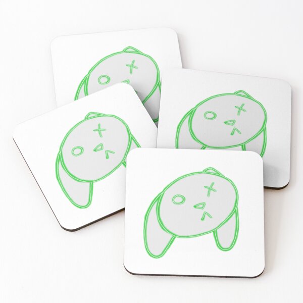 Item preview, green neon bunny head designed and sold by Kalhanne.