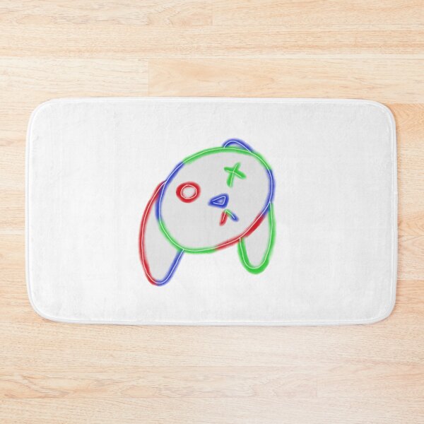 Item preview, tri color neon rabbit head designed and sold by Kalhanne.
