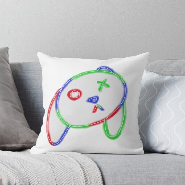 Item preview, tri color neon rabbit head designed and sold by Kalhanne.