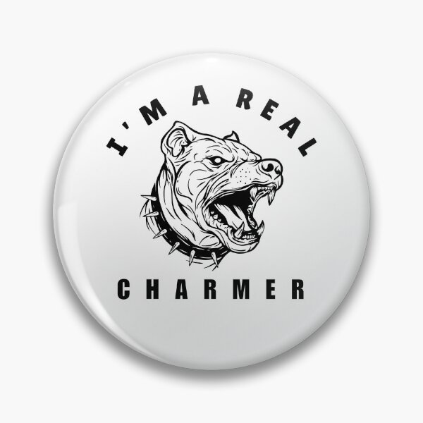 Item preview, I'm a Real Charmer -Pitbulls are awesome! designed and sold by PhraseCreatives.