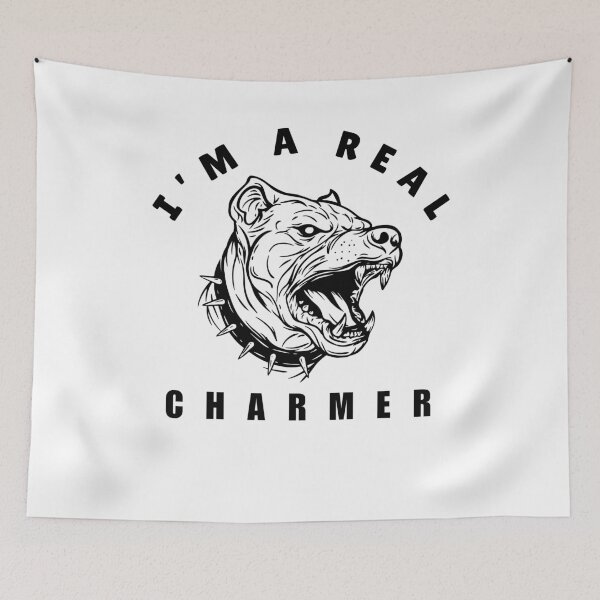 Item preview, I'm a Real Charmer -Pitbulls are awesome! designed and sold by PhraseCreatives.