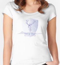 Isle of Skye Stag Women's Fitted Scoop T-Shirt