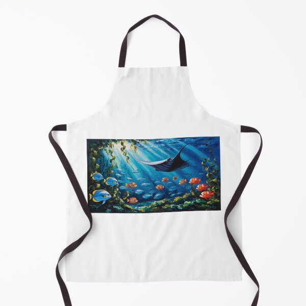Item preview, Underwater Life with Manta Ray | Aquatic World designed and sold by StormArte.