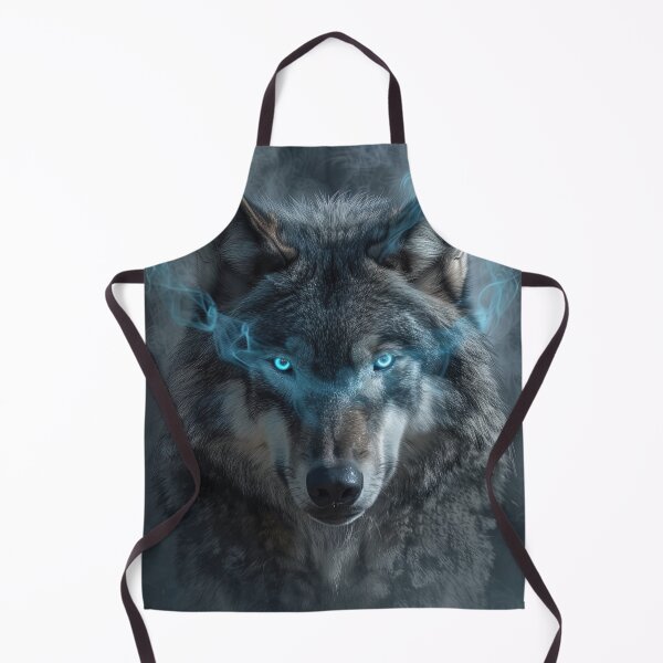 Artikelvorschau, Mystic Shadow Wolf – Leuchtende Augen und Rauch entworfen und verkauft von SunRacer.