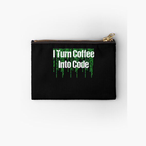 Item preview, I Turn Coffee Into Code Computer Geek Nerd Design for Coffee Addicts designed and sold by RozWatts.