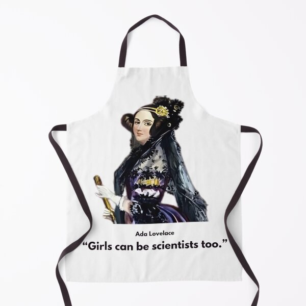 Artikel-Vorschau von Auch Mädchen können Wissenschaftlerinnen sein – Motivationszitat von Ada Lovelace, designt und verkauft von The Science Network Store.