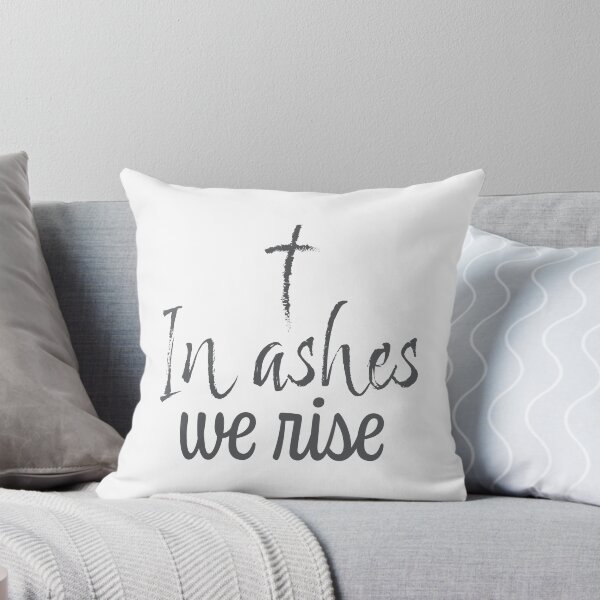 Item preview, In Ashes We Rise – Christian Lent Season Typography designed and sold by CrossCrafted.