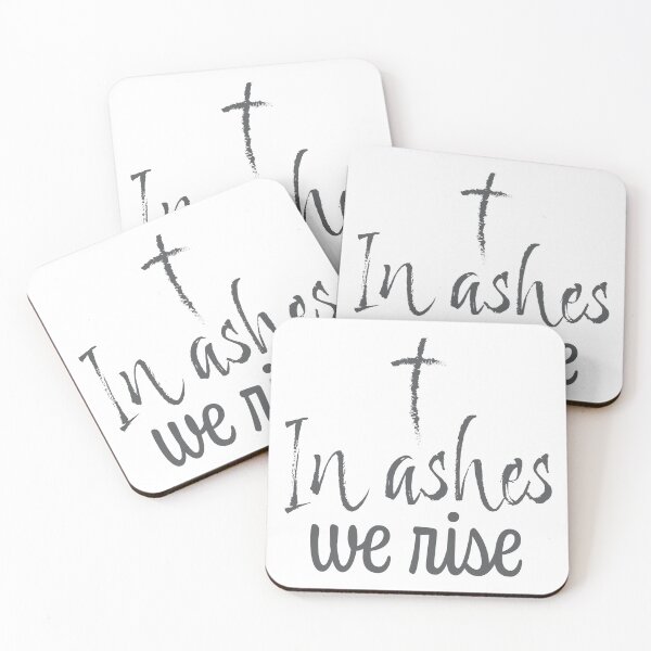 Item preview, In Ashes We Rise – Christian Lent Season Typography designed and sold by CrossCrafted.