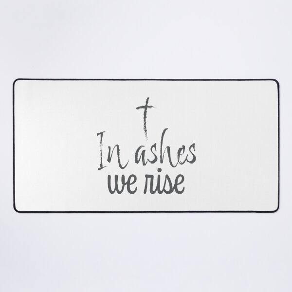 Item preview, In Ashes We Rise – Christian Lent Season Typography designed and sold by CrossCrafted.