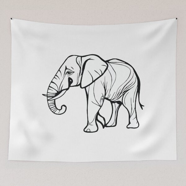 Item preview, Abstract Elephant designed and sold by Getup-clothing.