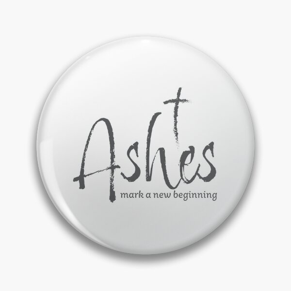 Item preview, Ashes Mark A New Beginning – Christian Lent Season Typography designed and sold by CrossCrafted.