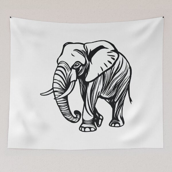 Item preview, Abstract Elephant designed and sold by Getup-clothing.