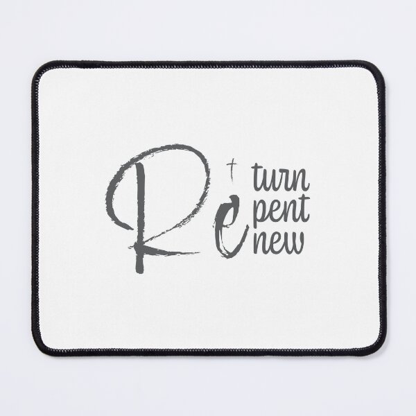 Item preview, Return Repent Renew – Christian Lent Season Typography designed and sold by CrossCrafted.