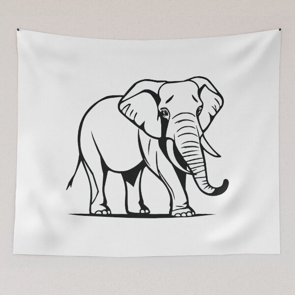 Item preview, Abstract Elephant designed and sold by Getup-clothing.