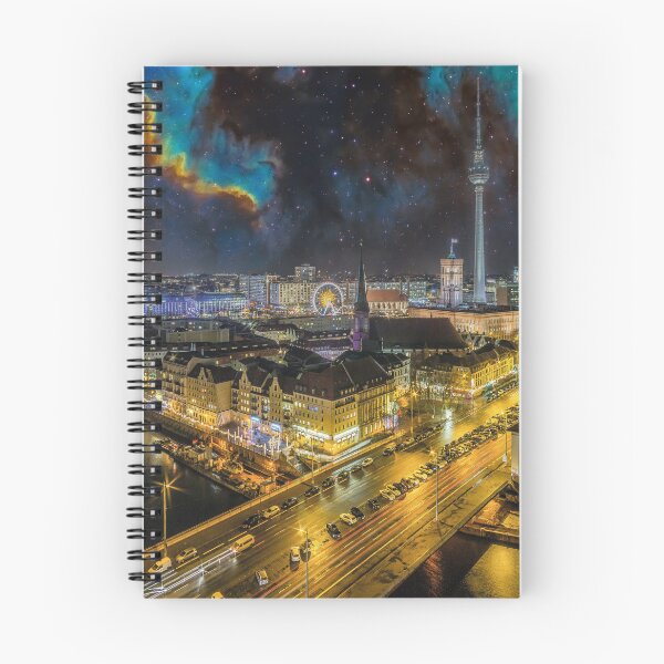 Item preview, Berlin skyline at night designed and sold by Mauswohn.